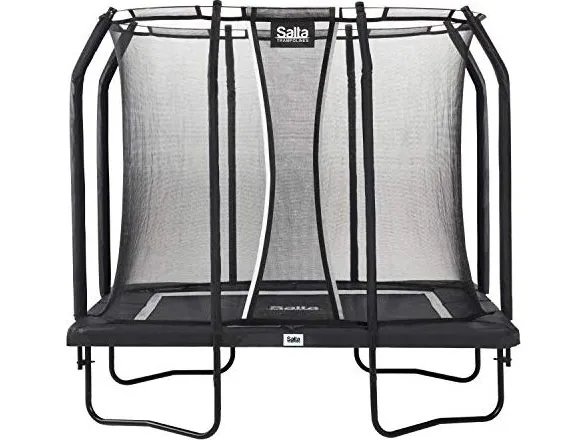 Salta Trampolin Premium Black Edition 214x153 cm. - Inkl. skyddsnät | Utomhusleksaker - Studsmattor & Hoppborg - Studsmattor | GameStuff