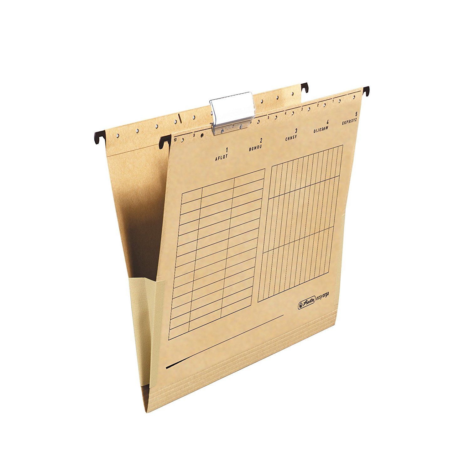 Herlitz 10843373, A4, Braun, Karton, 25 Blätter