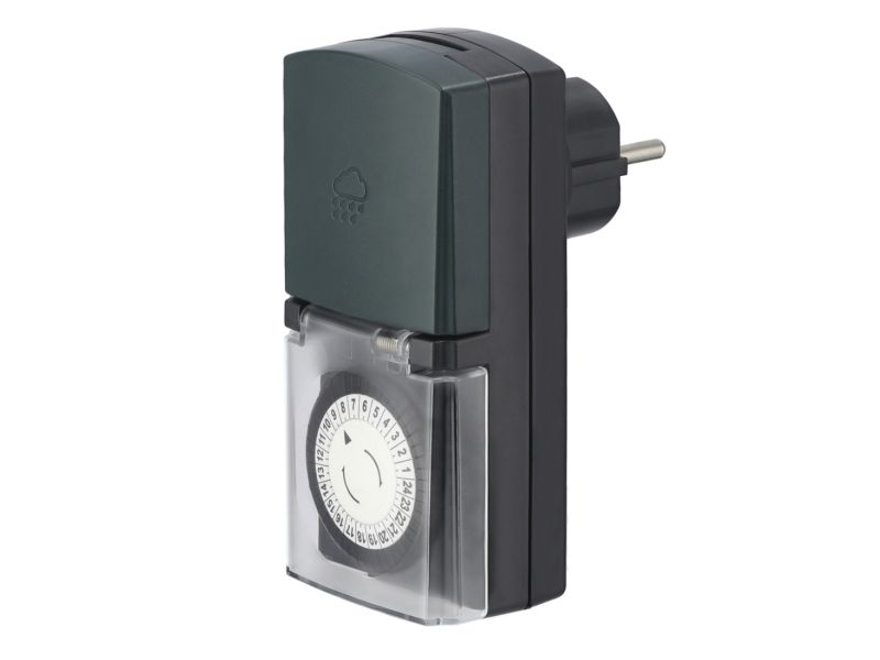 Hama Mini, Daglig timer, Sort, Grøn, Analog, 30 min., IP44, 16 A