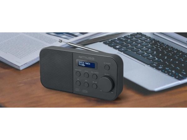 Muse M-109 Db, Bærbar, Dab+, Fm, Pll, 87,5 - 108 Mhz, 174.928 - 239.2 Mhz, Automatisk Scanning, Automatisk Lagring, Lcd