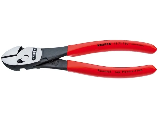 Knipex TwinForce, Avbitartång, Kromvanadinstål, Plast, Röd, 180 mm, 255 g | Verktyg & Verkstad - Tänger - Avbitartång | GameStuff