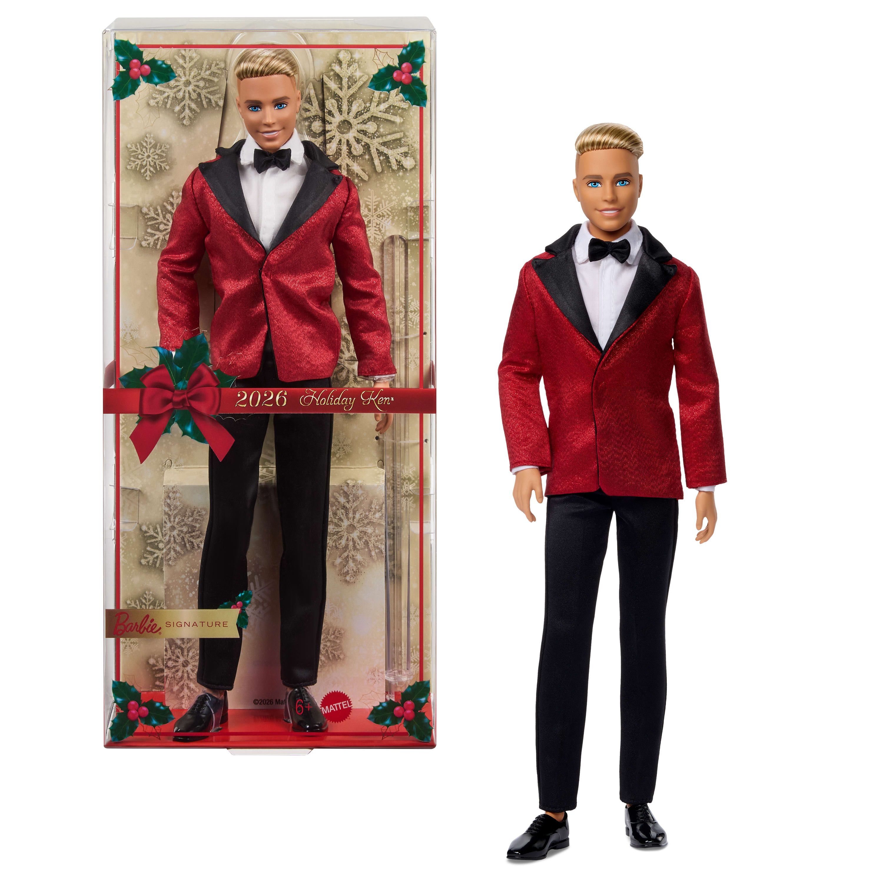 Barbie Signature 2026 Holiday Ken Doll, Mode dukke, Dreng, 6 År, Pige, 320 mm, Flerfarvet