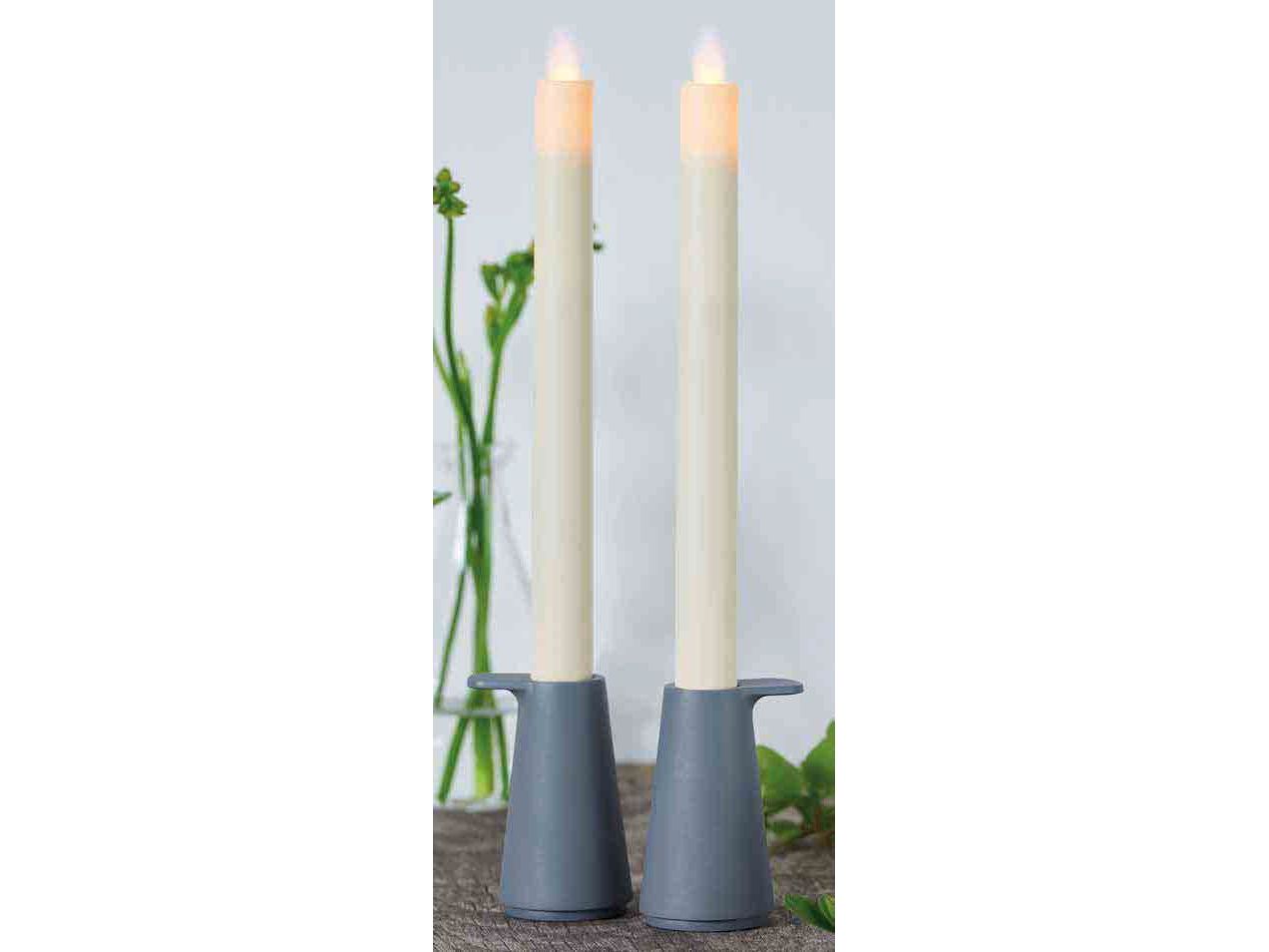Sirius Sara Kronelys 2-pak Ø2 x 25 cm, Hvid