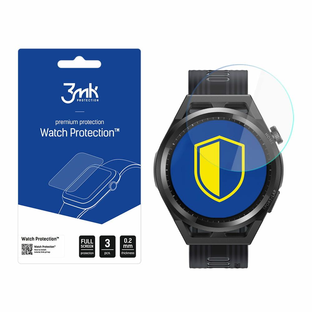 3Mk Schutz Für Huawei Watch Gt Runner - 3Mk Uhrenschutz Mit Flexibleglass