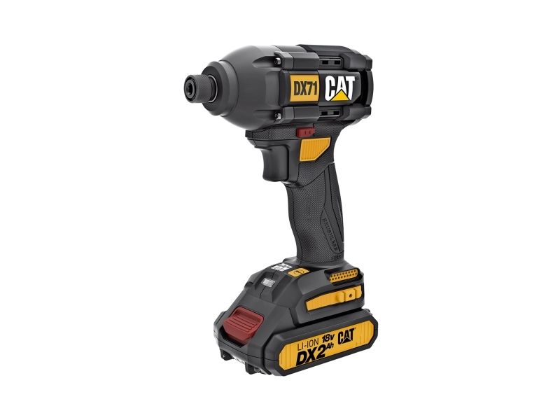 CAT DX71, Mutterdragare, Pistolhandtag, 1/4, Svart, Gul, Borstl&ouml;s, B&auml;lteskl&auml;mma