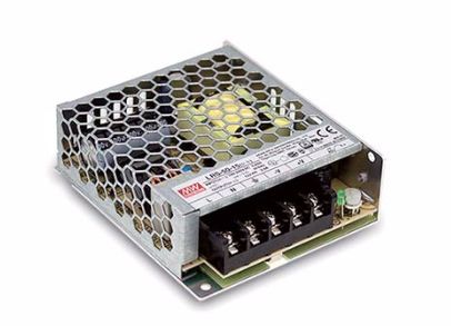 MEAN WELL LRS-50-12, 50,4 W, 85 - 264 V, 47 - 63 Hz, 0.56 - 0.95 A, 86%, Højspænding, Overbelastning
