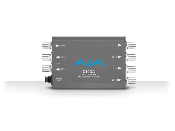 AJA C10DA, Analog Video 1x6 Distribution Amplifier - Image 2