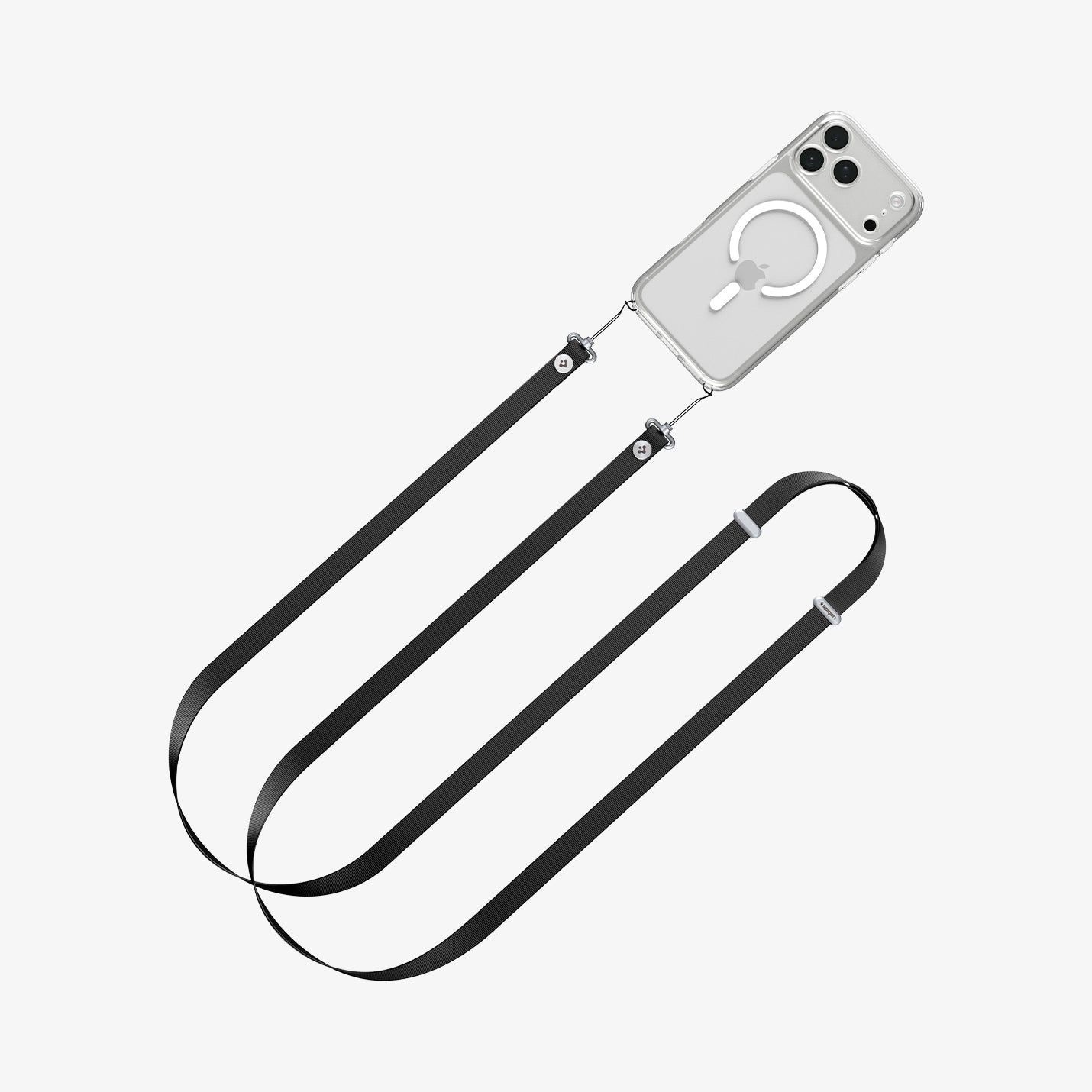 Spigen Crossbody Lanyard Strap (Strap 1P + Connector 2P) DA30L - Black