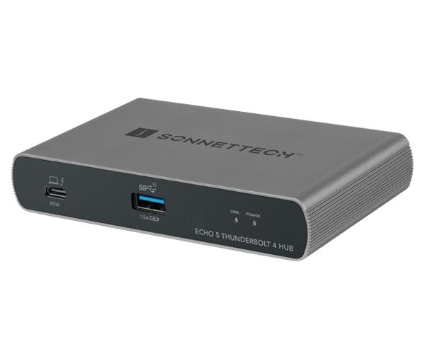 Sonnet Echo 5, Thunderbolt 4, Thunderbolt 4, Usb 3.2 Gen 2 (3.1 Gen 2) Type-A, Usb Typ-C, 60 Hz, Schwarz, Gleichstrom, 20 V