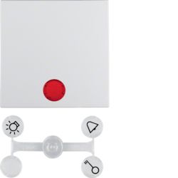 Berker Løs Tangent Med Glimlampe Til Trappetryk S/B Hvid