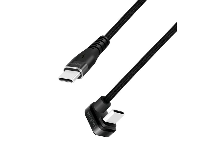 LogiLink CU0190, 1 m, USB C, USB C, USB 2.0, 0,48 Gbit/sek., Sort