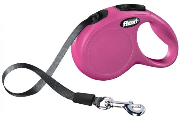flexi New Classic bånd XS, 3M, 12KG, pink | Djurmärken - Tillbehör - Flexi | GameStuff