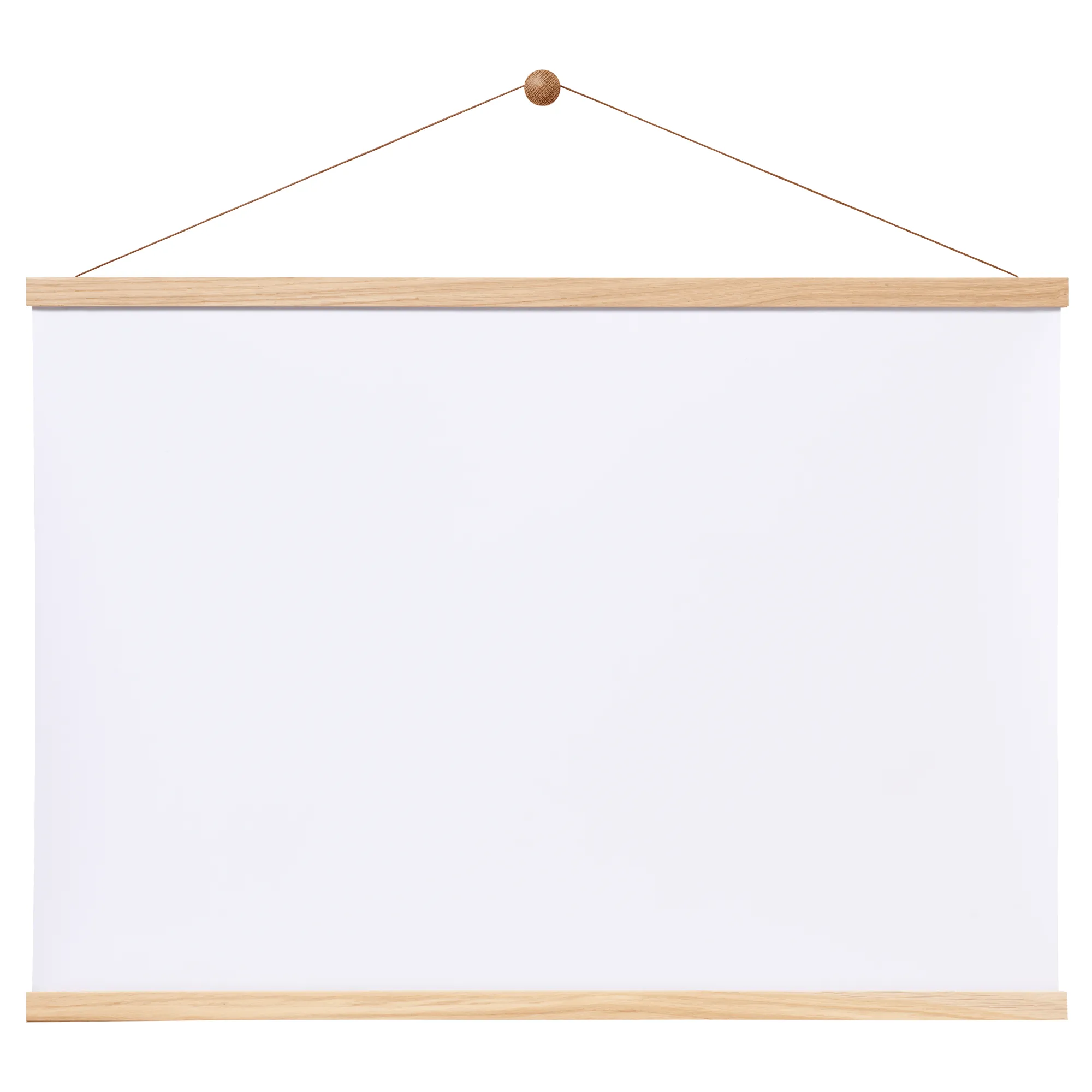 Magnetisk ramskena i ek 71 cm | Papper & Emballage - Skyltning - Förvaringsskåp och informationsbrädor | GameStuff