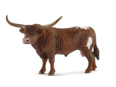 Schleich Dyr - Texas Longhorn-tyr - H: 9 cm 13866
