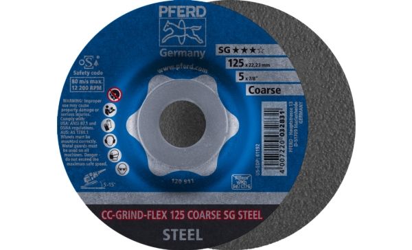 Pferd Cc-Grind Grinding Discs Flex Sg Steel, 12,5 Cm, 10 Stück(E)