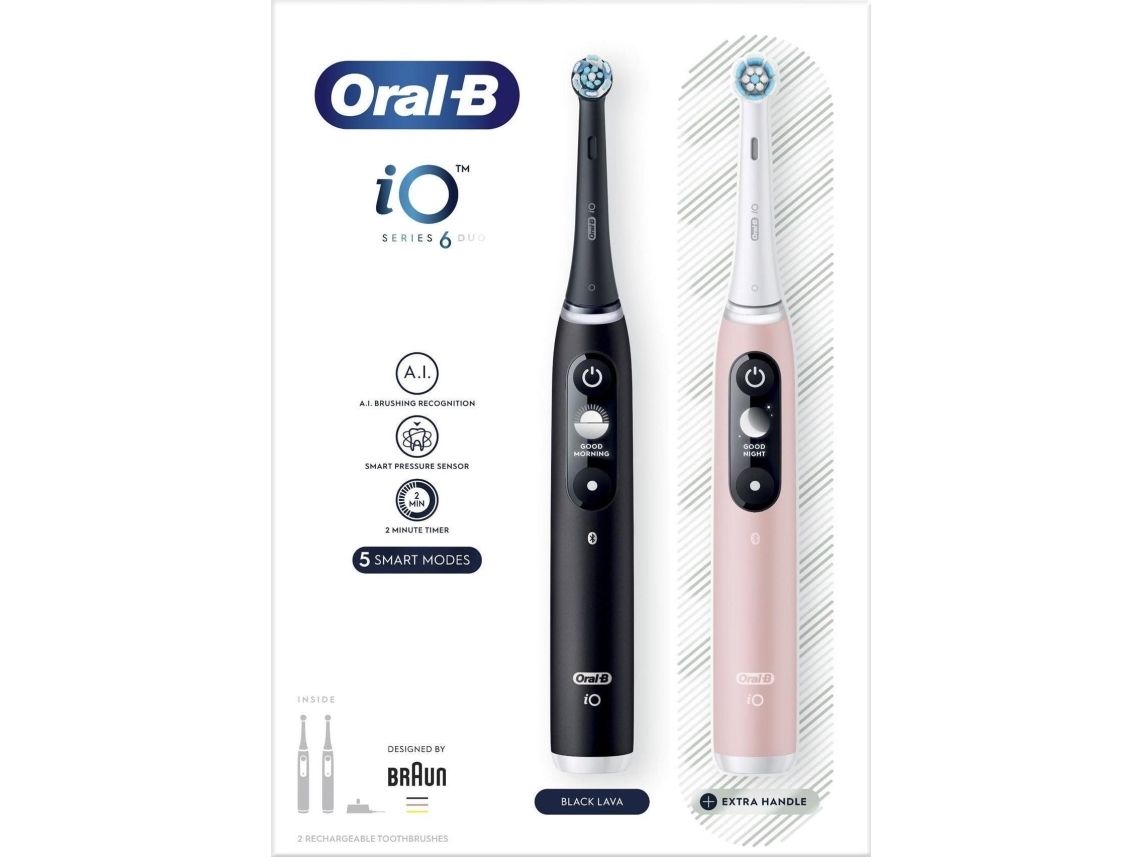 Oral-B Io6 Elektrische Zahnbürste 5 Modi, Grey Opal