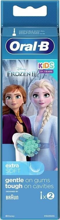 BRAUN eltandborsthuvuden Frozen 3+ (barn), 2 st.