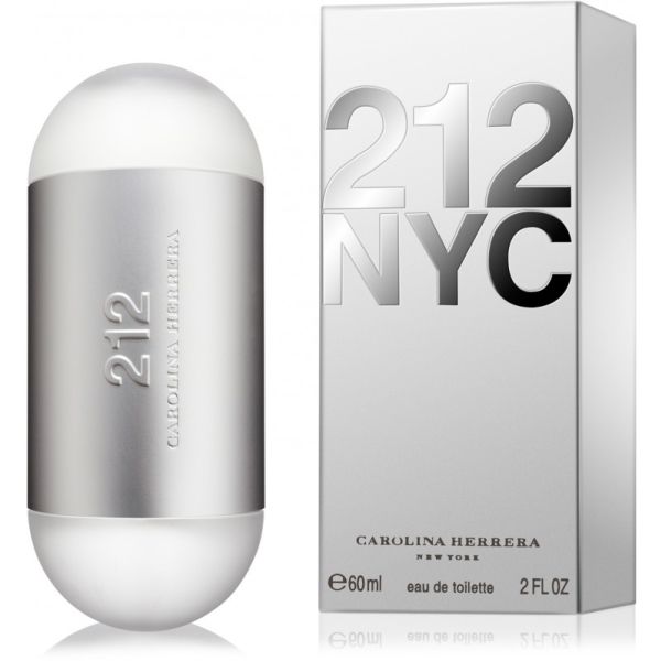 Carolina Herrera 212 Nyc, Damen, 60 Ml, Bergamotte, Blumenstängel &Amp Bergamotte, Gardenie, Jasmin, Gardenie &Amp Jasmin