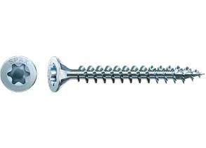 SPAX 1191010450453, Skrue, Metal, Zink, Træ, Fladt hoved, Torx, Metallic