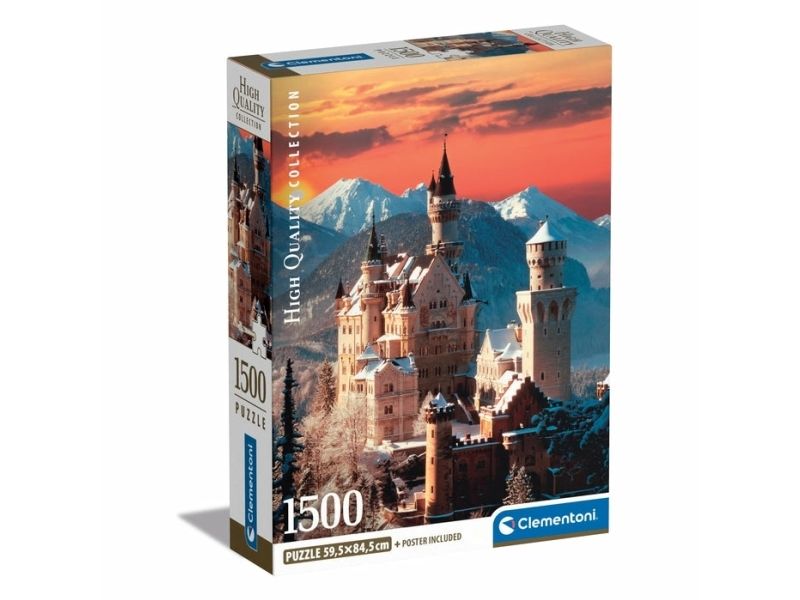 Clementoni High Quality Collection Neuschwanstein, 1500 Stk, Landskab, 18 År