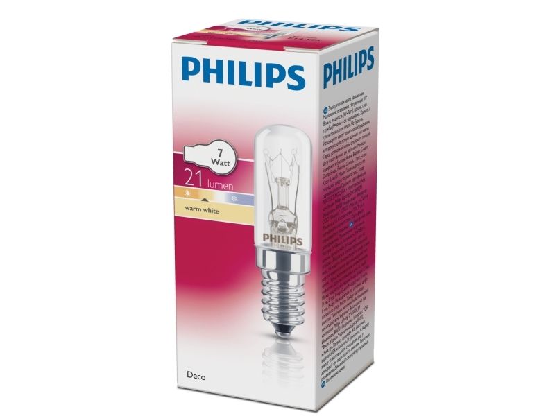 Philips Incand. Decorative Tubular Lam Röhrenförmige Glühlampe, Rohrförmig, 7 W, Tubular, E14, 1000 H, Warmweiß