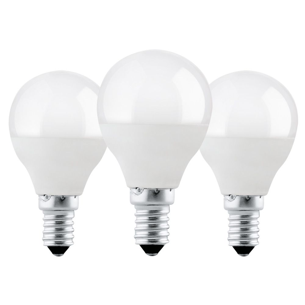 Eglo E14 Led P45 Opal Kronepære Med Varmt Hvidt Lys, 3 Styks Pakke