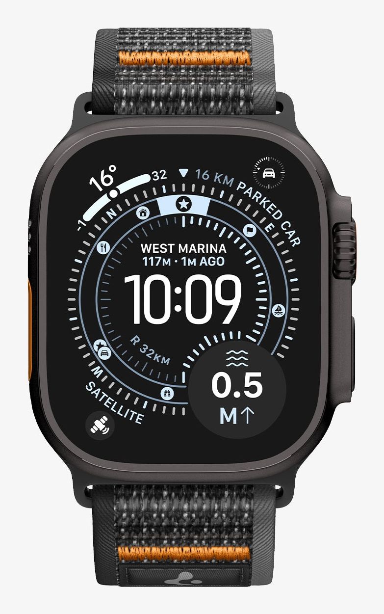 Spigen Athlex Air 2, Band, Smartwatch, Schwarz, Orange, Apple, Apple - Apple Watch Ultra 3 (49Mm), Apple - Apple Watch Ultra 2 (49Mm), Apple - Apple