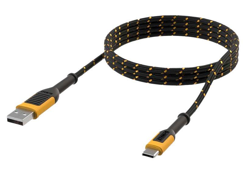 DeWalt USB-A/USB-C-kabel 1,2 m Kevlar-förstärkt | Verktyg & Verkstad - För verkstaden - Övriga | GameStuff