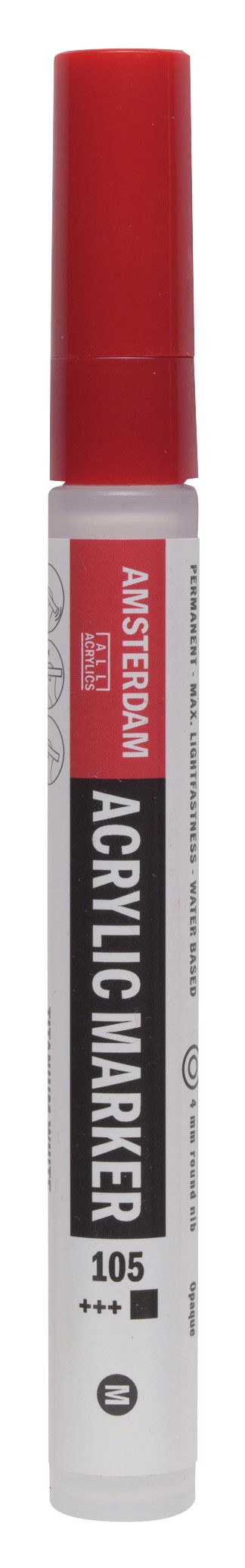 Amsterdam Acrylic Marker 4 Mm Titanium White 105
