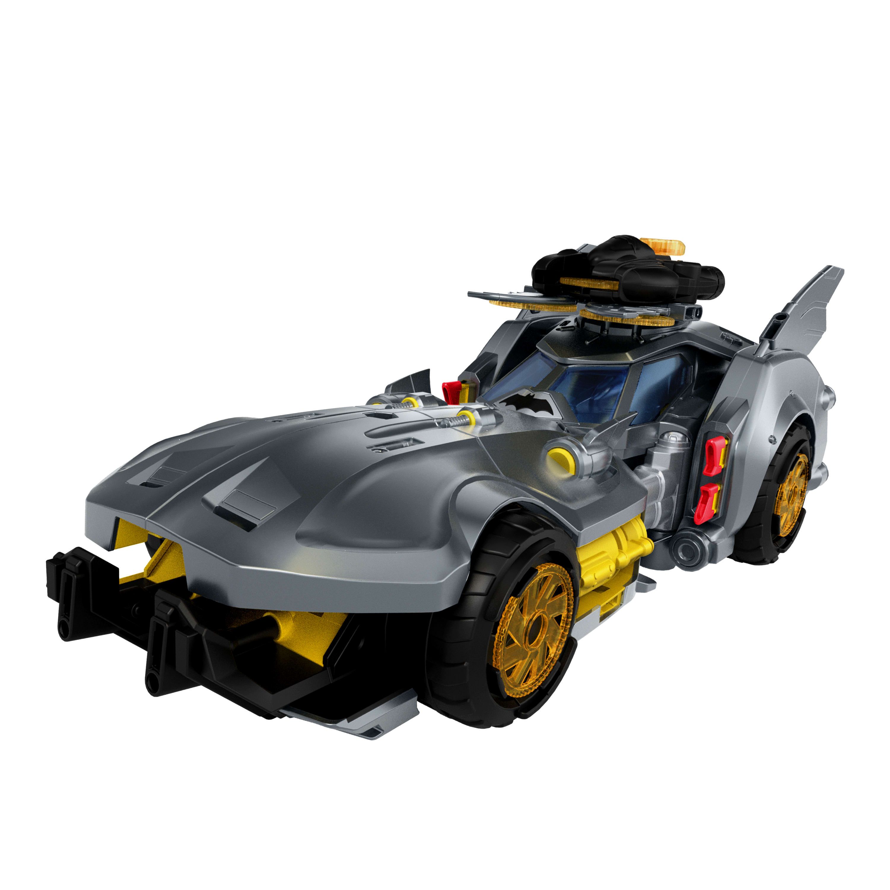 Mattel Dc Premier Batmobil-Fahrzeug, Batmans Ikonisches Auto Für Seinen Kampf Gegen Das Böse Mit Bat-Dronen-Kanone, Auto, 4 Jahr(E), Kunststoff, Grau