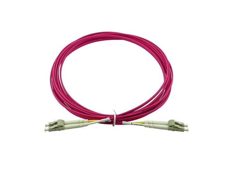 Fiberoptisk patchkabel BlueOptics SFP3131FU5MK LC-LC OM4 - magenta, 5 m