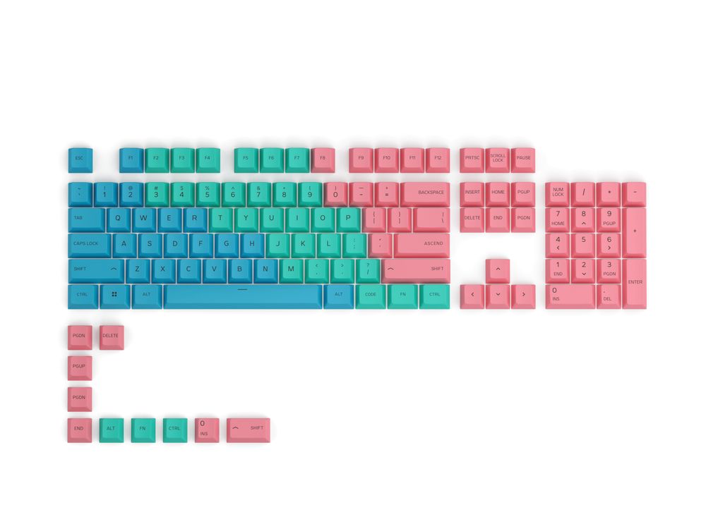 Glorious Pc Gaming Race Glo-Kc-Gpbt-P-N, Tastaturhætte, Flerfarvet