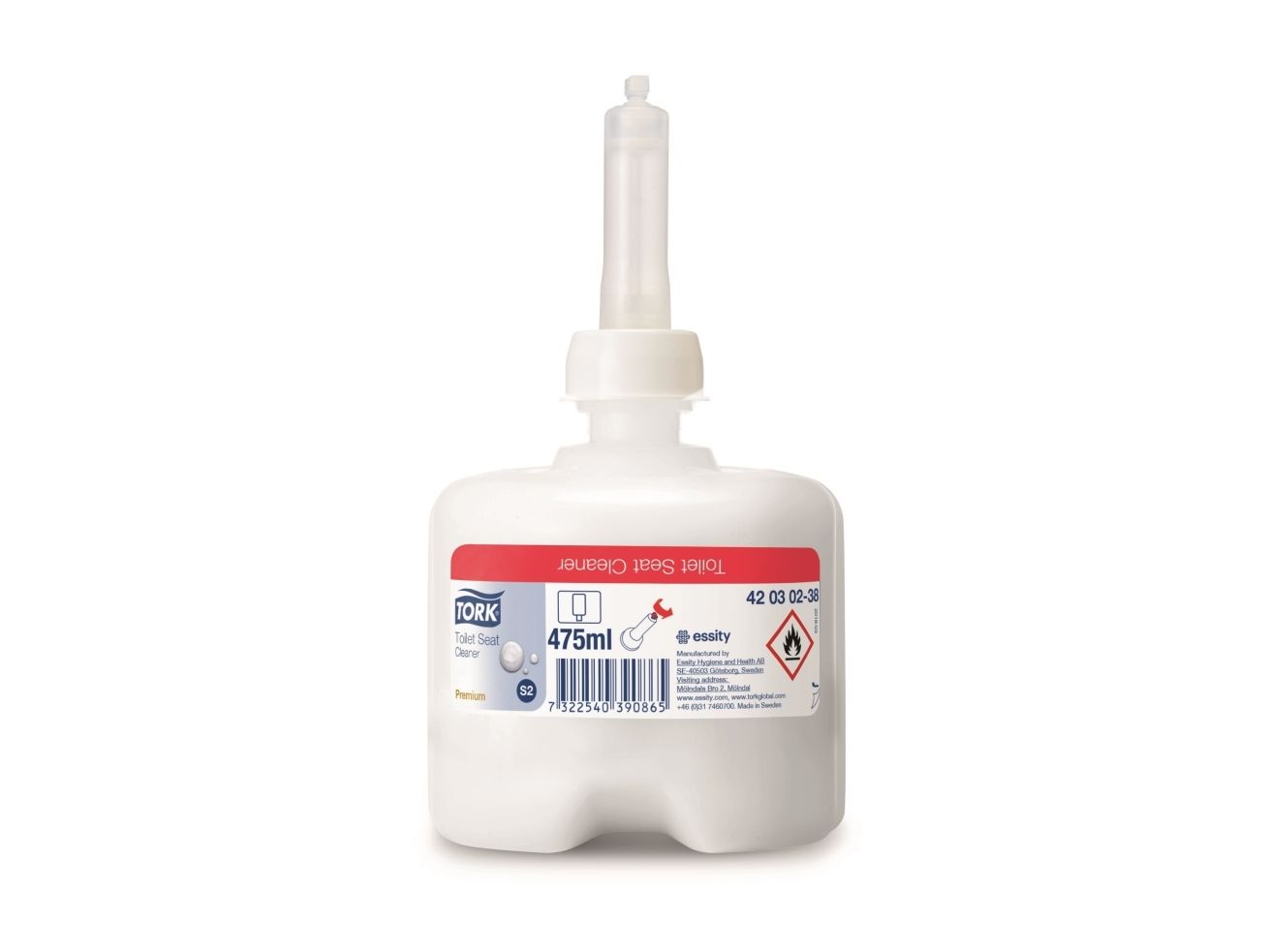 Toiletsæderens Tork S2 Premium flydende uden parfume 475 ml - (8 stk. pr. karton)
