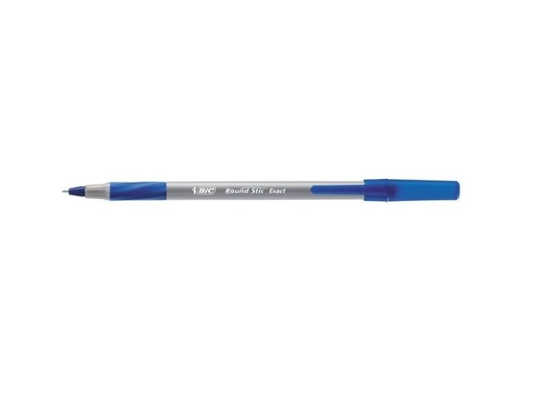 Bic Round Stic Exact, Clip, Stick-Kugelschreiber, Blau, 20 Stück(E), Fein