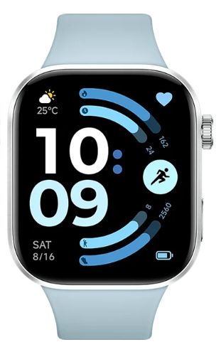 Xiaomi Redmi Watch 6 - Smart klocka med rem - TPU - handleds: 135-205 mm - display 2.07 - 512 MB - Bluetooth - 31 g  - glaci&auml;rbl&aring;