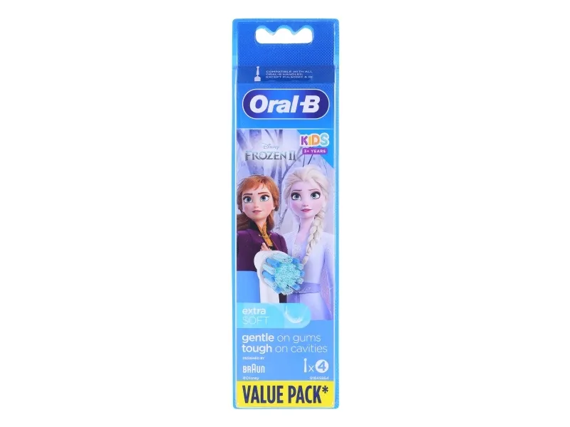 Oral-B Toothbruch replacement EB10 4 Frozen II Heads, For kids, Number of brush heads included 4