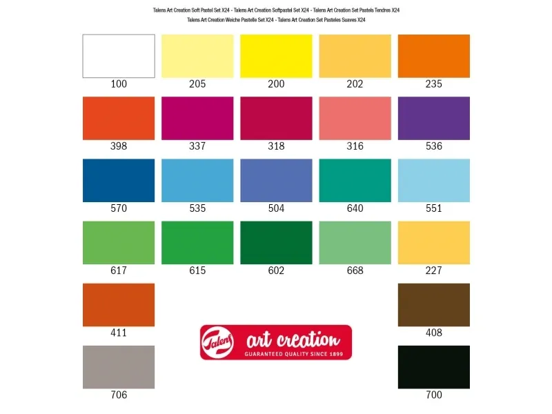 Talens Art Creation Soft pastel set 24 colours | Skola & Hobby - Konstmaterial - Pastell färger | GameStuff