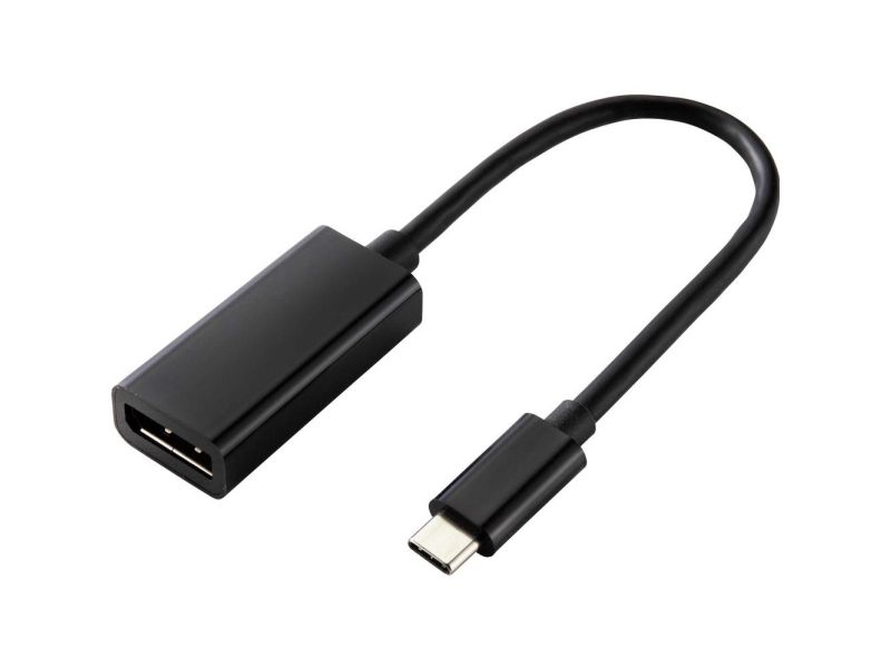 Renkforce Usb 3.0 Adapterkabel 14.00 Cm Displayport 1.2 Sort [1X Usb-C Stik - 1X Displayport-Bøsning]