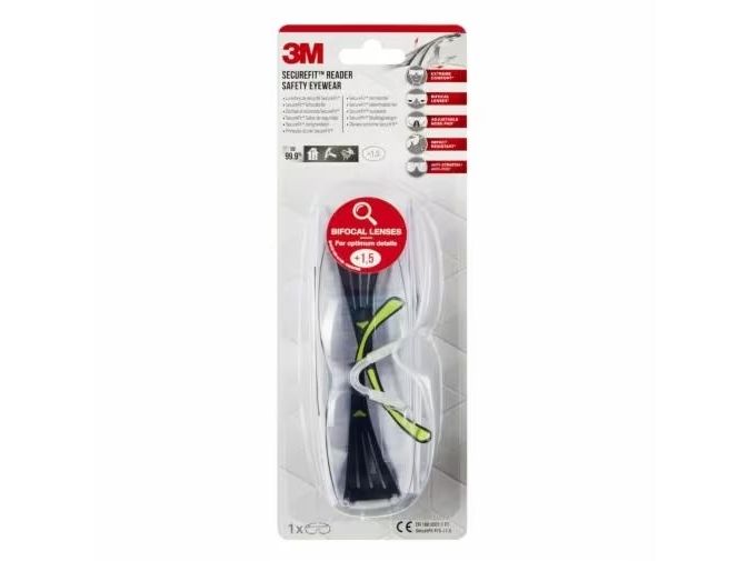 3M Sf415c1, Schutzbrille, Ce, Schwarz, Gelb, Transparent, Polycarbonat (Pc), Polycarbonat