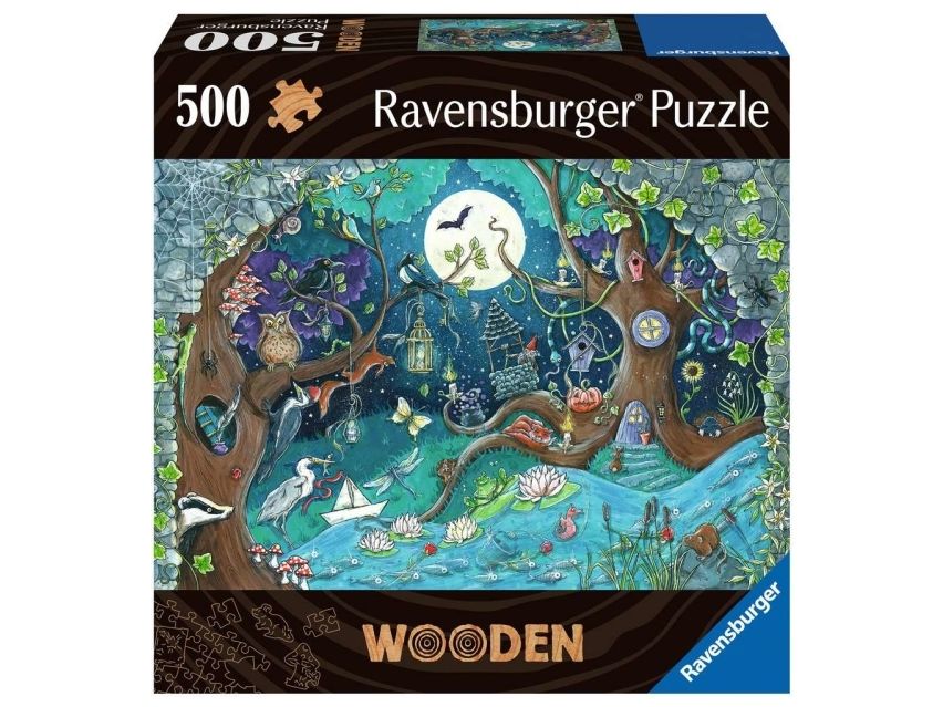 Ravensburger 17516 træpuslespil 500 stk., Fantasy Forest