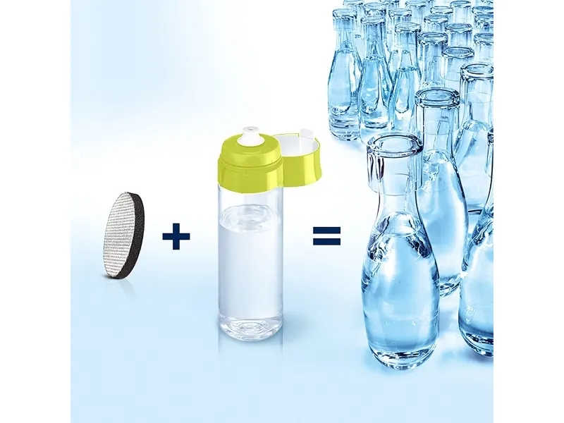 BRITA Fill&Go Vital - Vattenfiltreringsflaska - Storlek 7.2 cm - Höjd 22 cm - 0.6 L - lime | Köksutrustning - Vattenfiltrering - Vattenfiltreringskanna | GameStuff