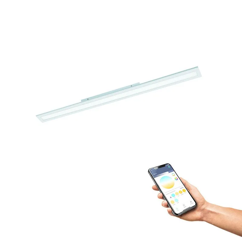 EGLO Salobrena-Z, Smart takbelysning, ZigBee, Vit, LED, Gjuten aluminium, Plast, Kall vit, Neutral vit, Varmvitt | Belysning - Inomhusbelysning - Taklampa & Pendellampa | GameStuff