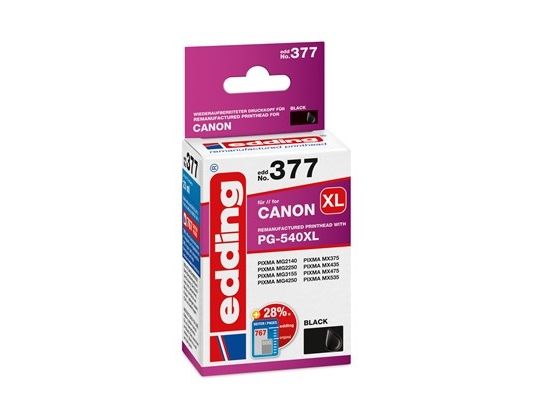 Tintenpatronen Kompatibel Edding Edd-377 Ersetzt Canon Pg-540Xl Single Black