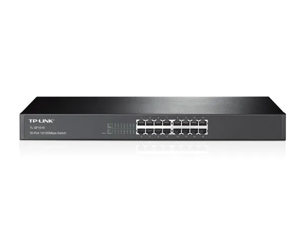 TP-Link TL-SF1016 - Switch - 16 x 10/100 - skrivbordsmodell | Datortillbehör - Nätverk - Switchar | GameStuff