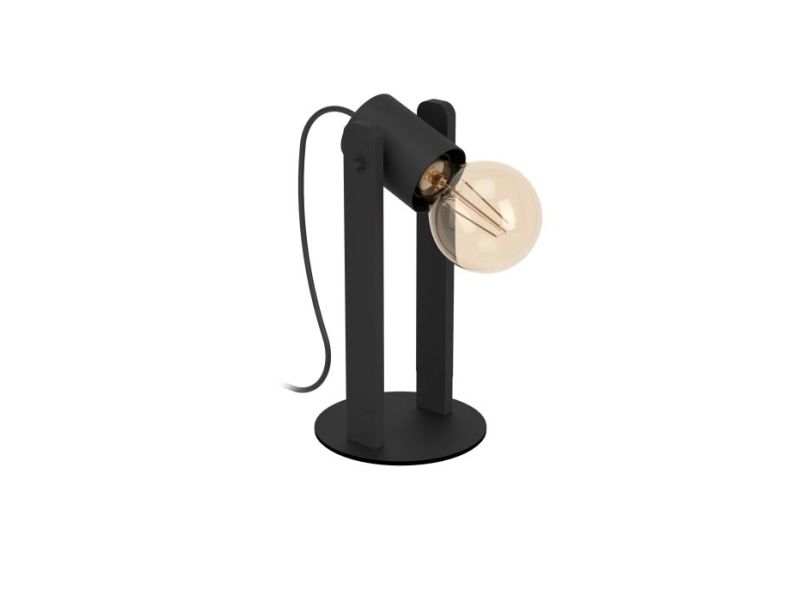 EGLO PLIMSOLL bordslampa E27 H255 svart FSC