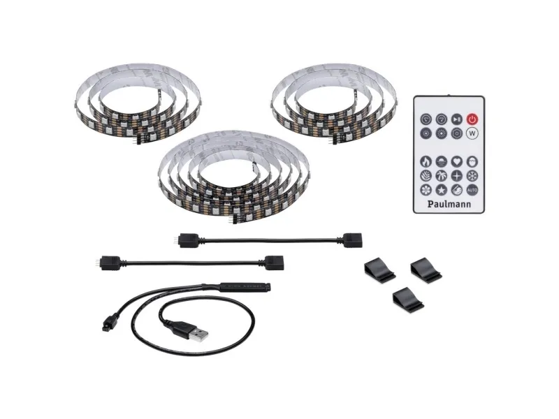 Paulmann 78882, TV-lampestrip, Atmosfære, Indendørs, Sort, Plast, IP20