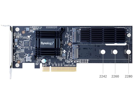 Synology M2D18, PCIe, M.2, PCI 2.0, Musta, 0 - 40 °C, -20 - 60 °C