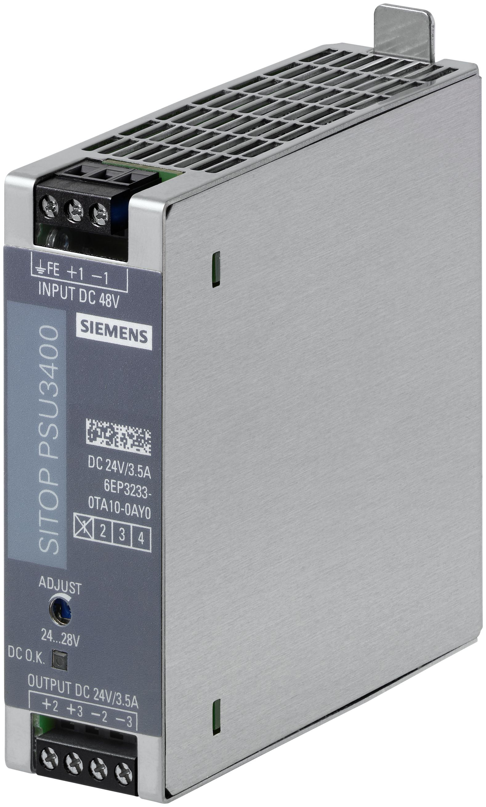 Siemens 6Ep3233-0Ta10-0Ay0 Din-Skinne-Strømforsyning Indhold: 1 Stk., 91 W, 32 Mm, 100 Mm