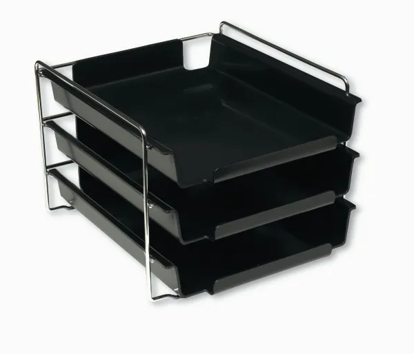 Brevfack Bantex Vision, A4, med stativ, 3-pack, svart | Arkivering - Letter orders - Brevkorg | GameStuff