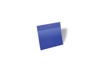 Aufbewahrungstasche Mit Supermagnet A4 Quer Blau - (10 Stk.)